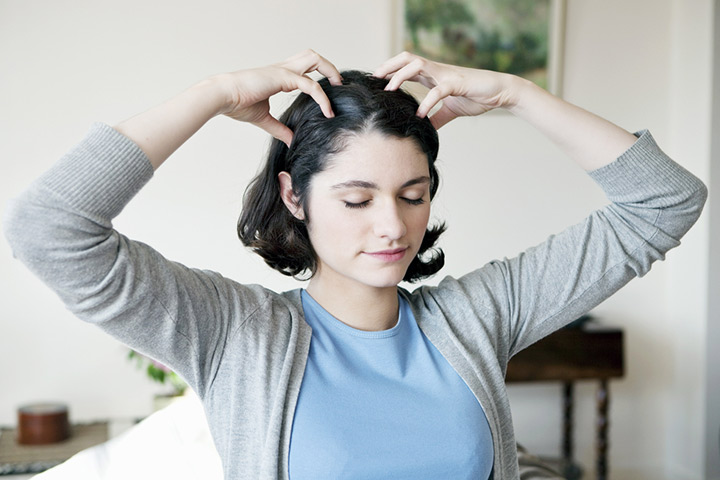 Gently massage your hair with nourishing oils