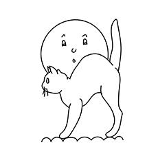 Download Top 25 Free Printable Halloween Cat Coloring Pages Online