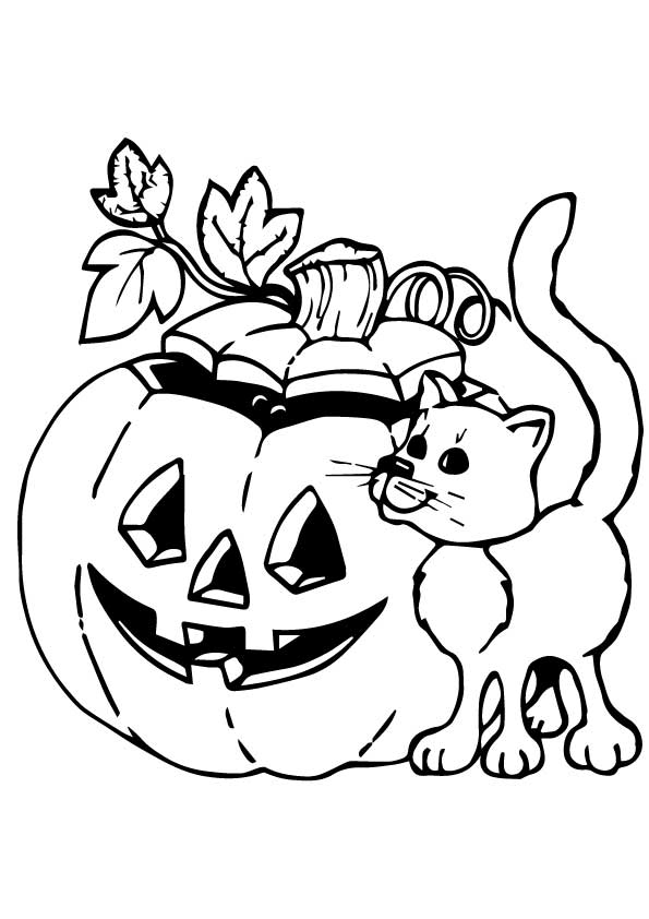 Halloween-Cat-Coloring-Pages