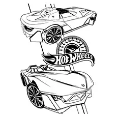 Hotwheels-coloring speed meter