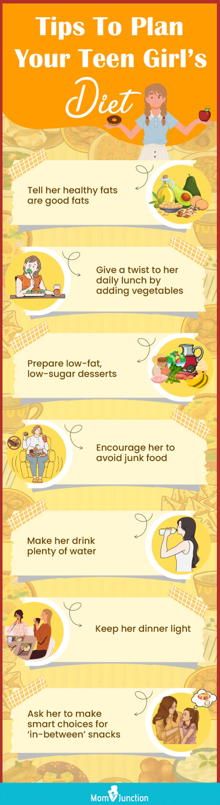 tips to plan your teen girl’s diet (infographic)