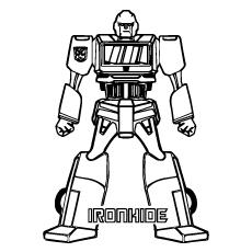 Iron Hide of Transformers coloring page