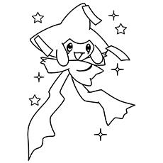 Jirachi Pokemon coloring page