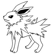 Jolteon Character Coloring Pages