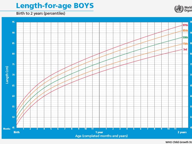 Baby Boy Height And Weight Growth Chart to Track