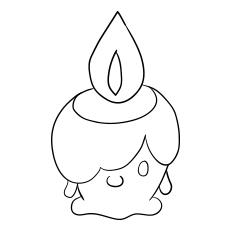 Litwick Pokemon coloring images