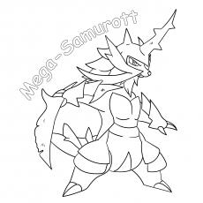 Mega Pokemon Coloring Pages