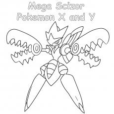 pokemon coloring pages x and y