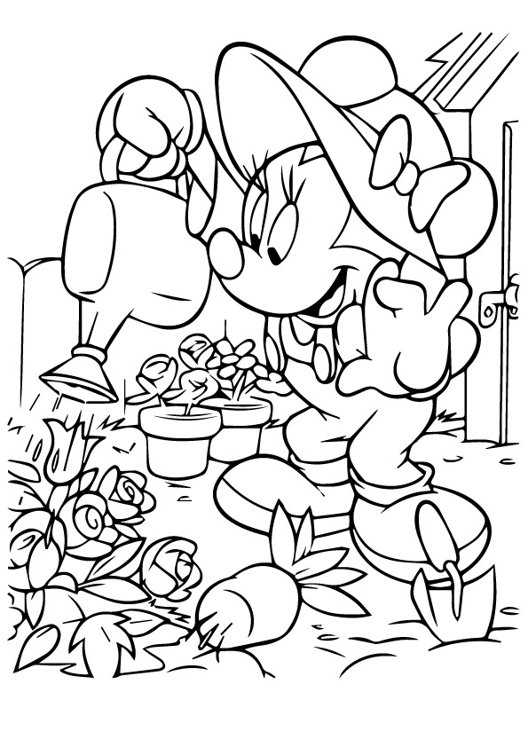 Minnie-Busy-Watering