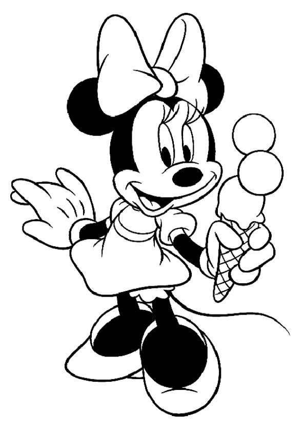 Minnie-Mouse-having-Ice-cream