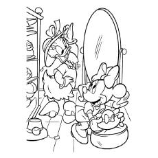 minnie mouse as a baby coloring pages