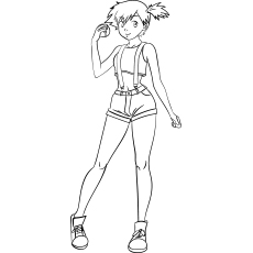 Pokemon Misty coloring page