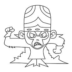 Powerpuffs Girls Mojo Jojo coloring page