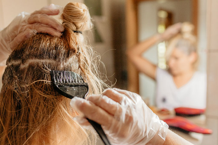 Using hair products with chemicals can cause hair loss in teenage girls