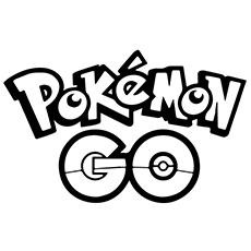 Pokemon Go Logo of the Game Coloring Pages 