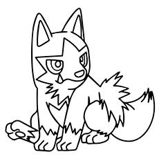 Pokemon Go Poochyena Pokemon coloring page