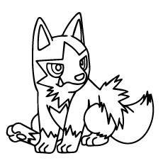 Poochyena of Pokemon to Color for Kids