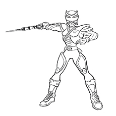 Power Rangers Samura coloring page