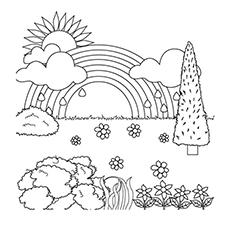 Rainbow Coloring Pages Free Printables MomJunction