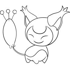 Skitty Pokemon coloring page