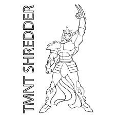TMNT Shredder Coloring Picture