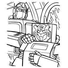 Transformers Tall and Small coloring page