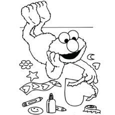 sesame street character coloring pages