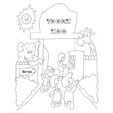 animal zoo coloring pages