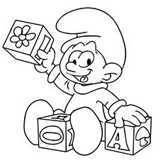 the smurfs coloring pages to print