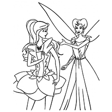 Barbie Fairy Picture coloring page