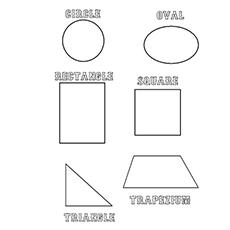 基本形状着色页