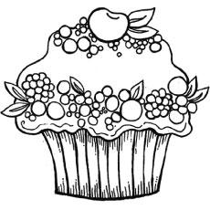 Download Top 25 Free Printable Cupcake Coloring Pages Online