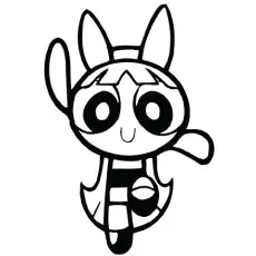 Power Puff Girl Blossom coloring page