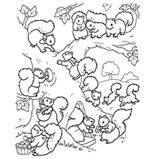 Top 25 Free Printable Squirrel Coloring Pages Online