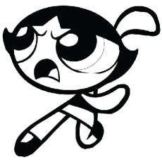 Buttercup from Powerpuff Girls coloring page