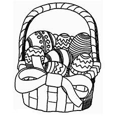 Easter Basket coloring page