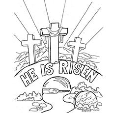 880 Collections Coloring Pages He Is Risen  Free