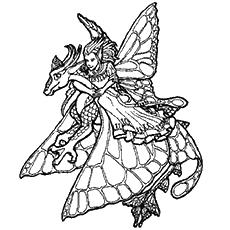 realistic fairy coloring pages