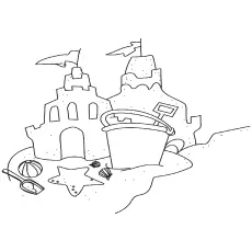 The Fabled Sand Castle coloring pages