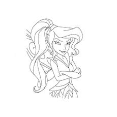 The Fairy With An Attitude coloring page