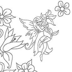 The Flower Fairy coloring page