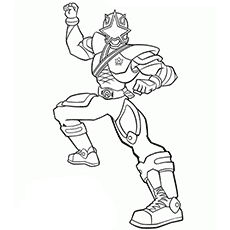 power rangers lightspeed rescue coloring pages