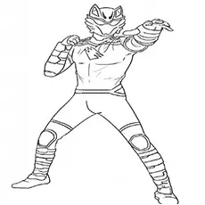 The Jungle Fury Power Rangers coloring page_image