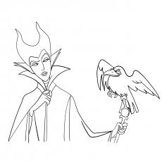 The Maleficent coloring page