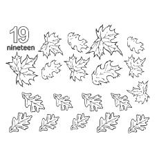 Maple Leaves coloring page