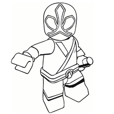 The Mega Bloks Power Rangers coloring page