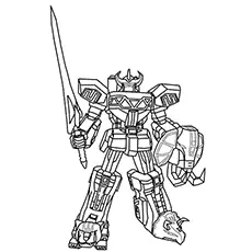 The Megazord Power Rangers coloring page_image
