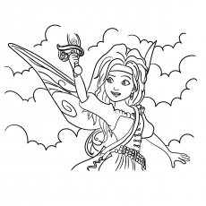 The Pirate Fairy coloring page