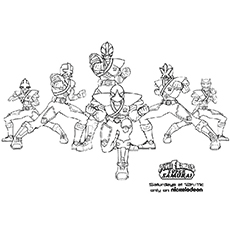 Power Rangers Samurai coloring page