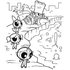 Powerpuff GIrl Solve coloring page